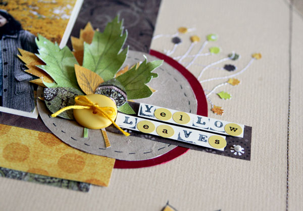 fall scrapbook layout