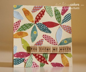 paper scrap card idea