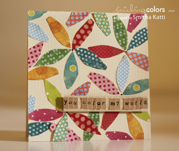 paper scrap card idea