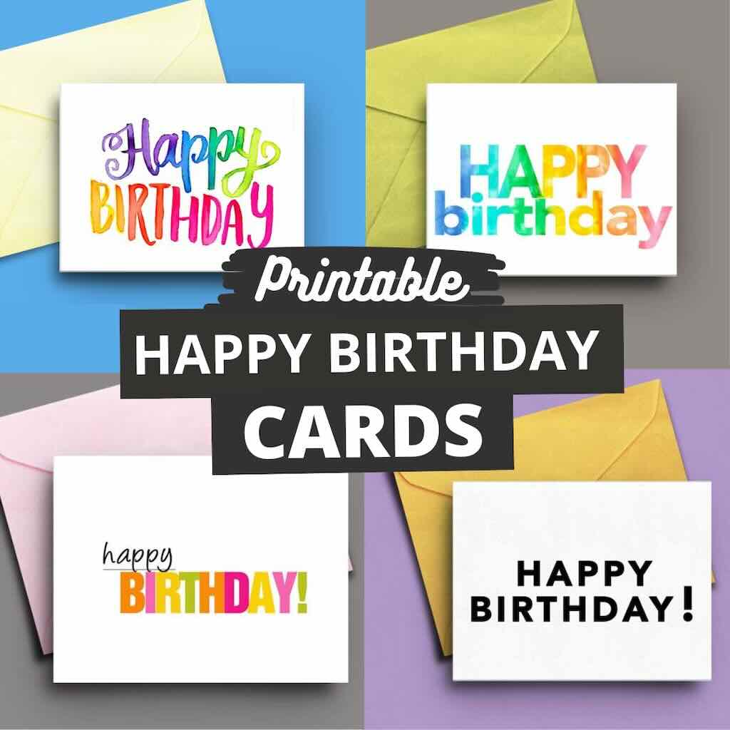 free printable happy birthday cards
