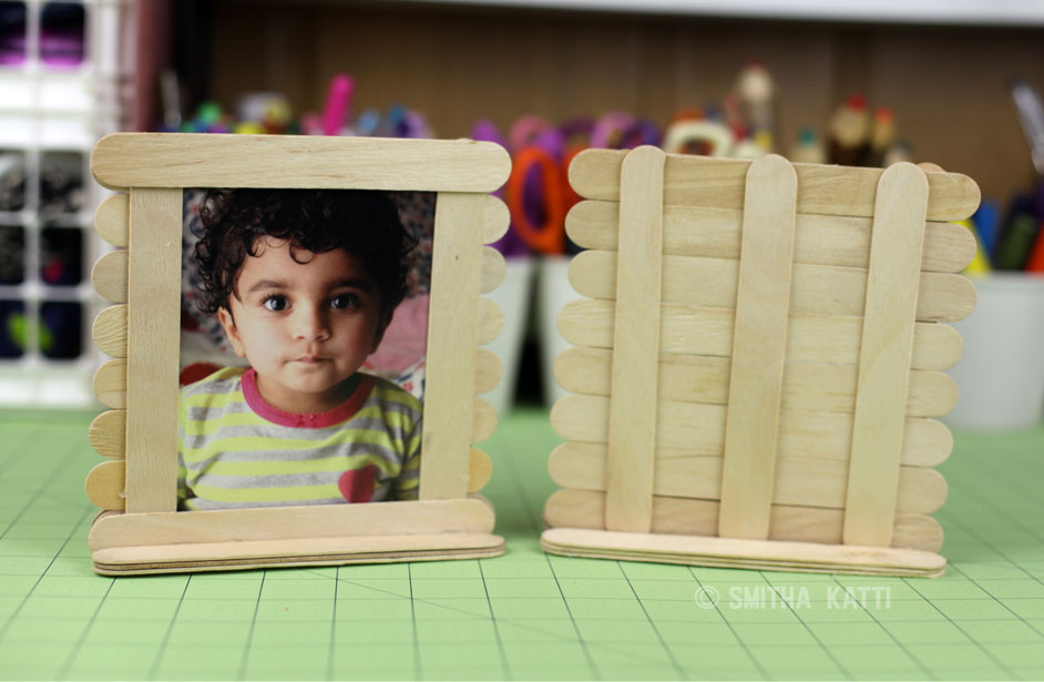 Popsicle stick craft how to make a popsicle stick picture frame