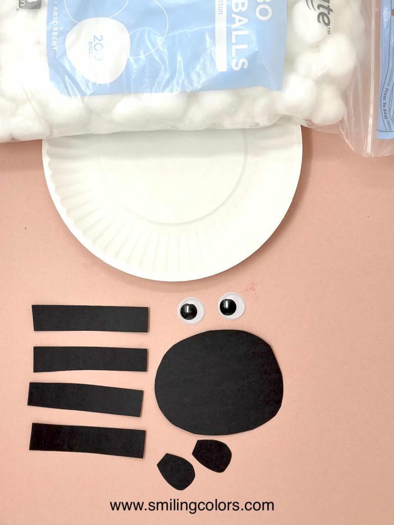 lamb paper plate craft