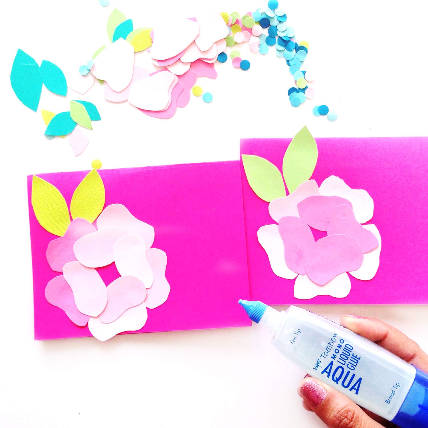 Smitha Katti National Craft month flower cards