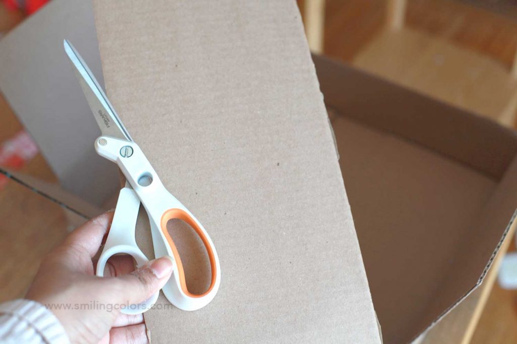 recyled cardboard box bins