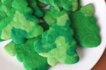 ombre christmas tree cookies