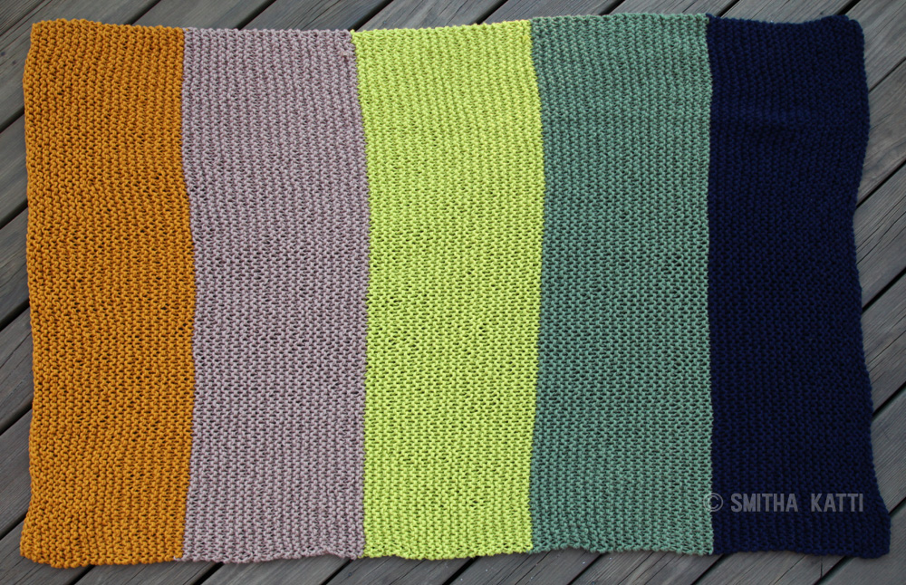 Color Blocked Afghan