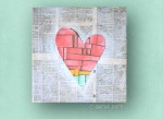 DIY heart wall art tutorial