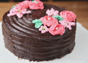 spring inspired cake