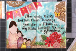 Grandma mixed media art journaling