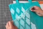 How to use a stencil on fabrics with acrylic paints