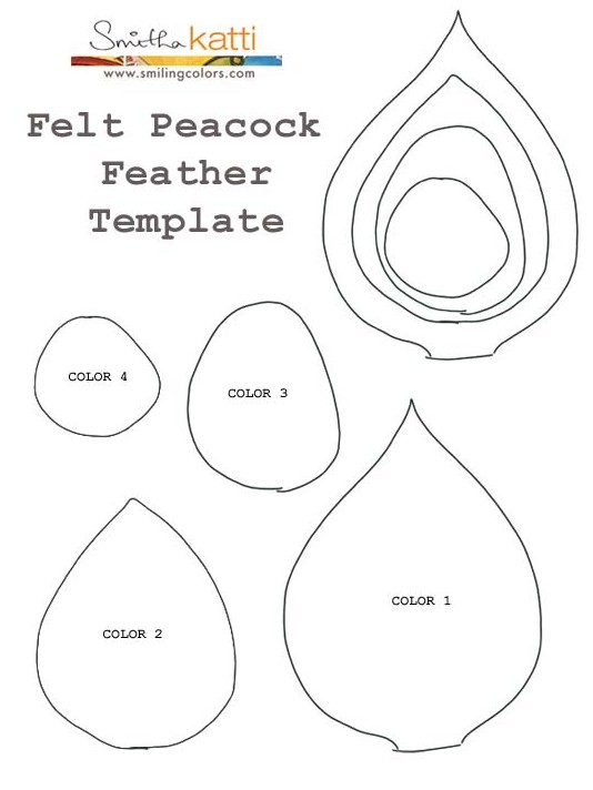 FREE Peacock Feather Template