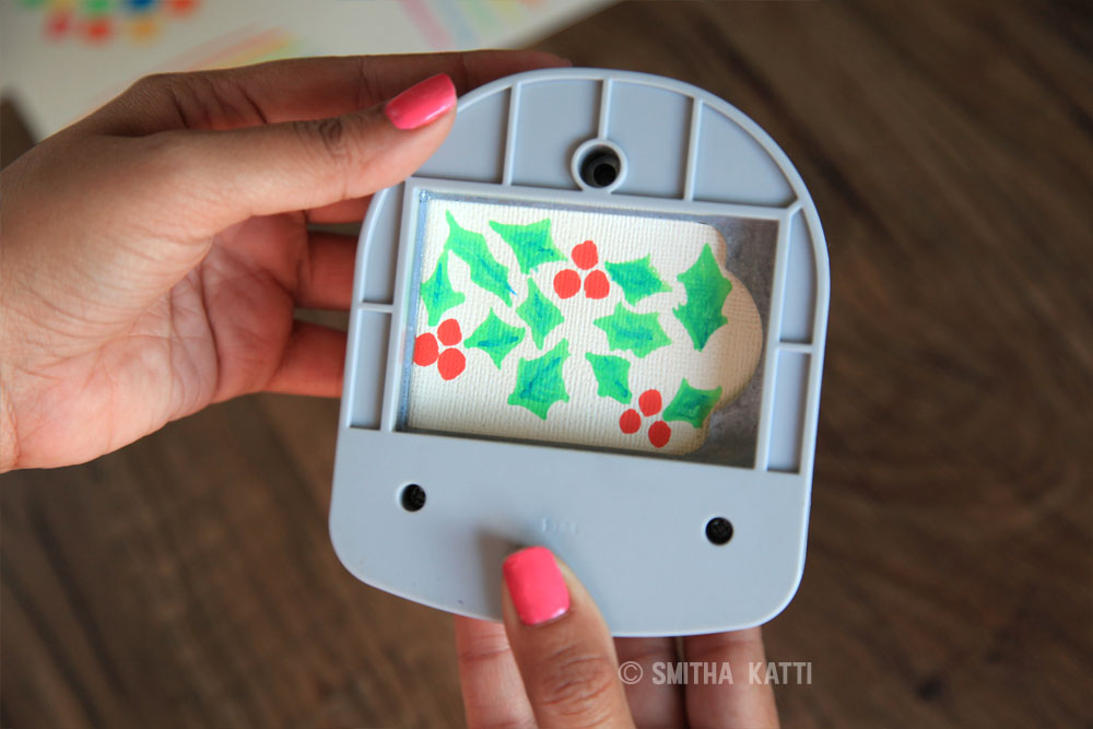 DIY Watercolor Holiday Tags using Fiskars Tag Maker Punch