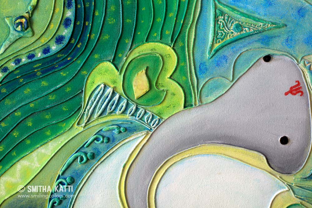 Ganesha on canvas