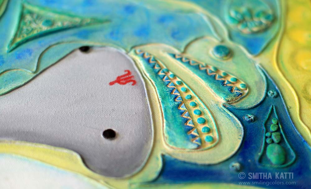 Ganesha relief work