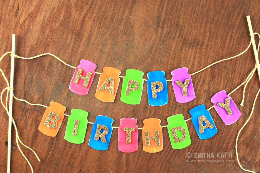 DIY Cake Banner Garland