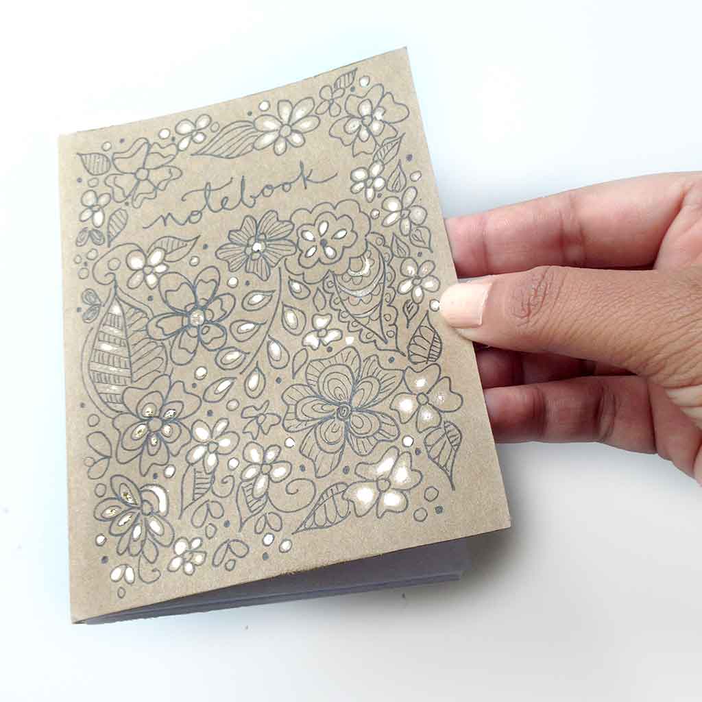 gold foil notebook cover