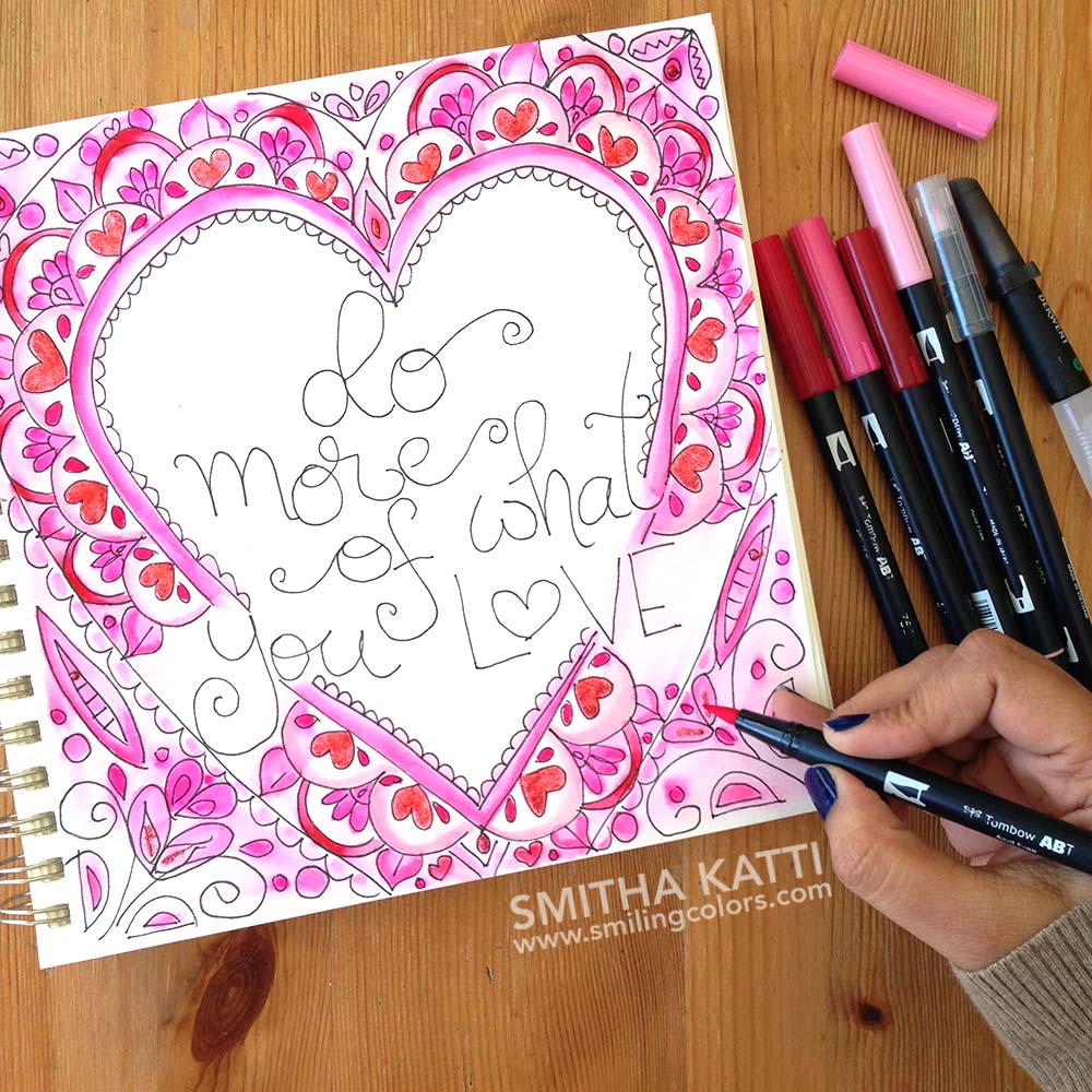 Tombow coloring