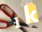 alphabet gift tags