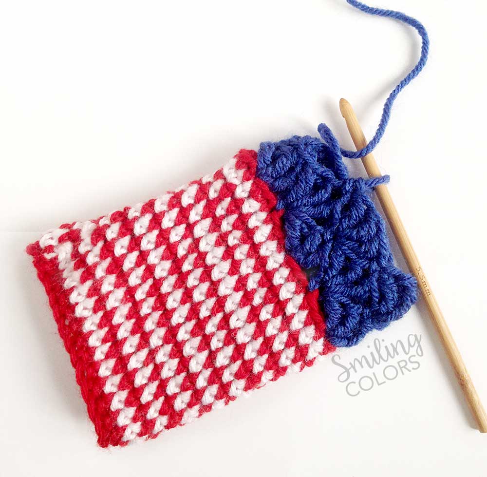 Crochet eyeglass case pattern 2