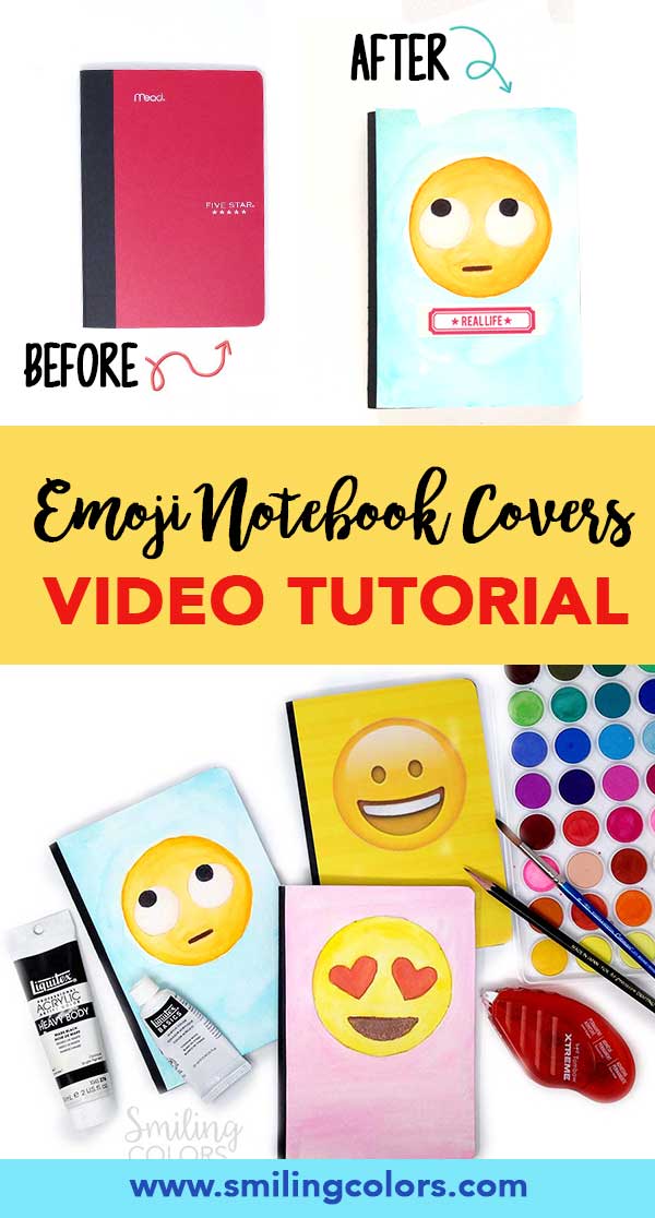 emoji notebook covers emoji notebook cover idea
