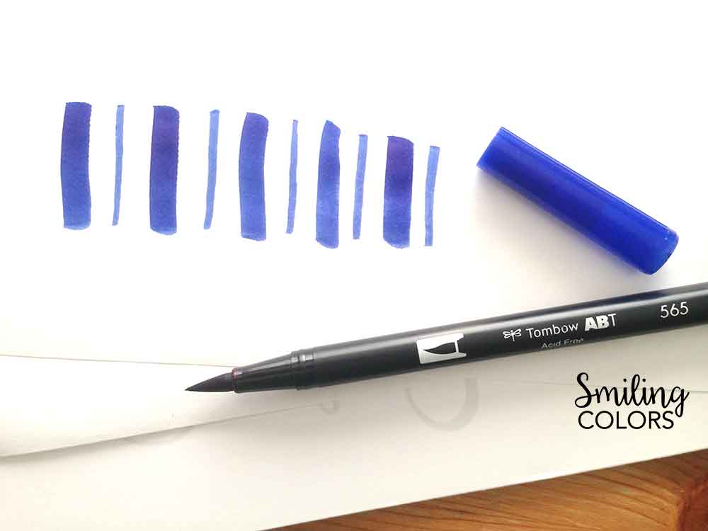 brush pen thick thin