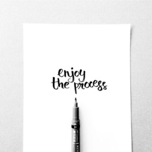 happy inspirational quotes enjoy the process