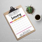 printable monthly calendar perpetual