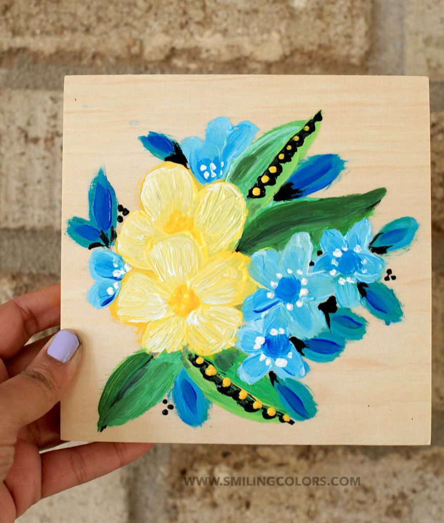 Painting-acrylic-flowers-easy