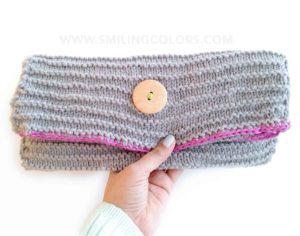 diy foldover clutch