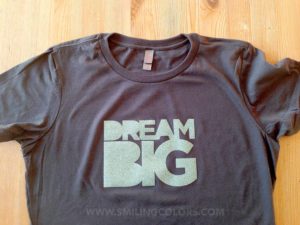 dream big T shirt heat transfer glitter vinyl