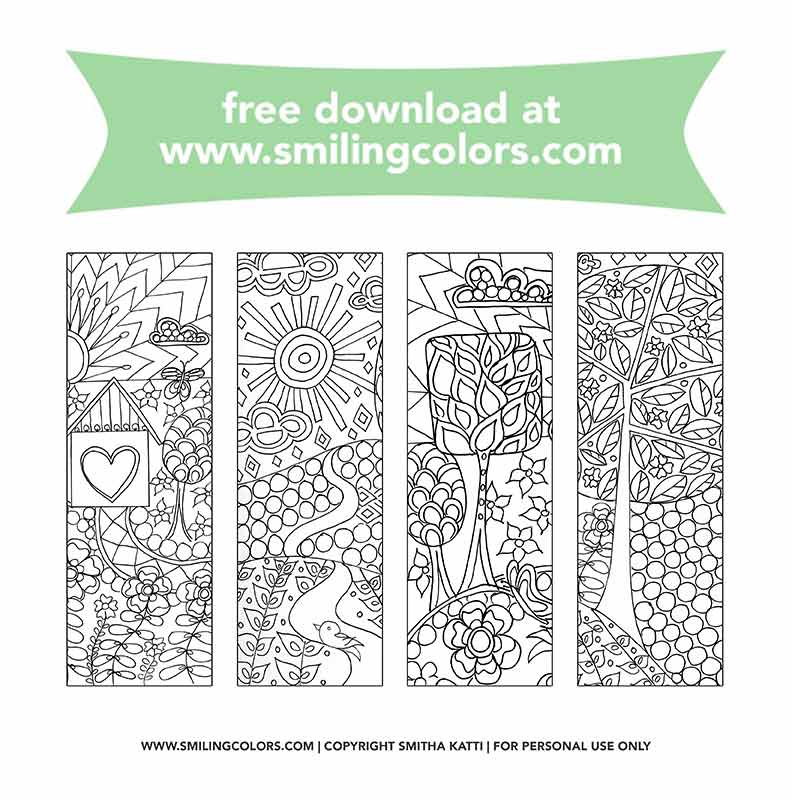 free printables} Read + Grow Coloring Bookmarks for Back-to-School