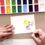 watercolor flowers easy gansai tambi