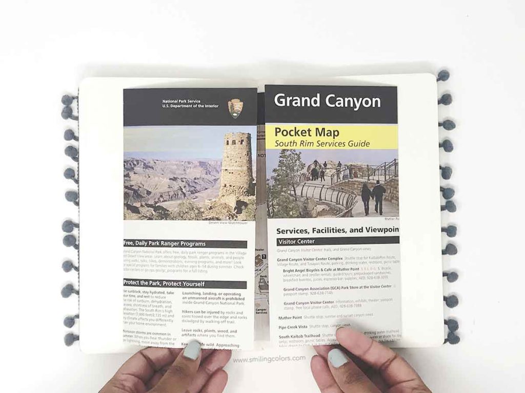 traveler's notebook scrapbook maps
