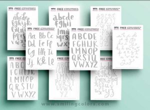 free lettering worksheets smitha katti