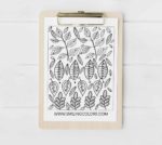 fall leaves coloring page Web