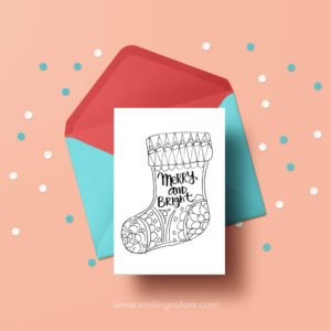 printable christmas cards to color