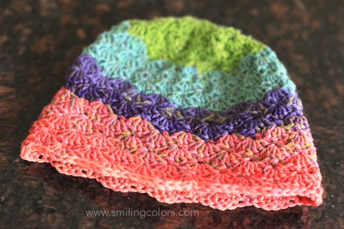 Shell-stitch-crocheted-hat-kid-size