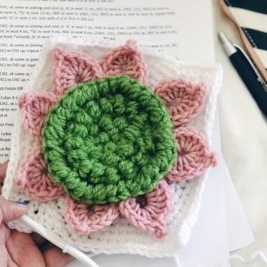 crochet flower block pattern