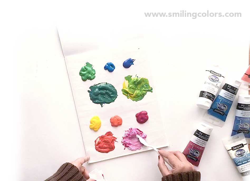 easy flower paintings tutorial