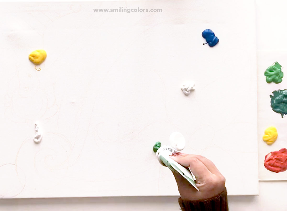 easy flower paintings tutorial