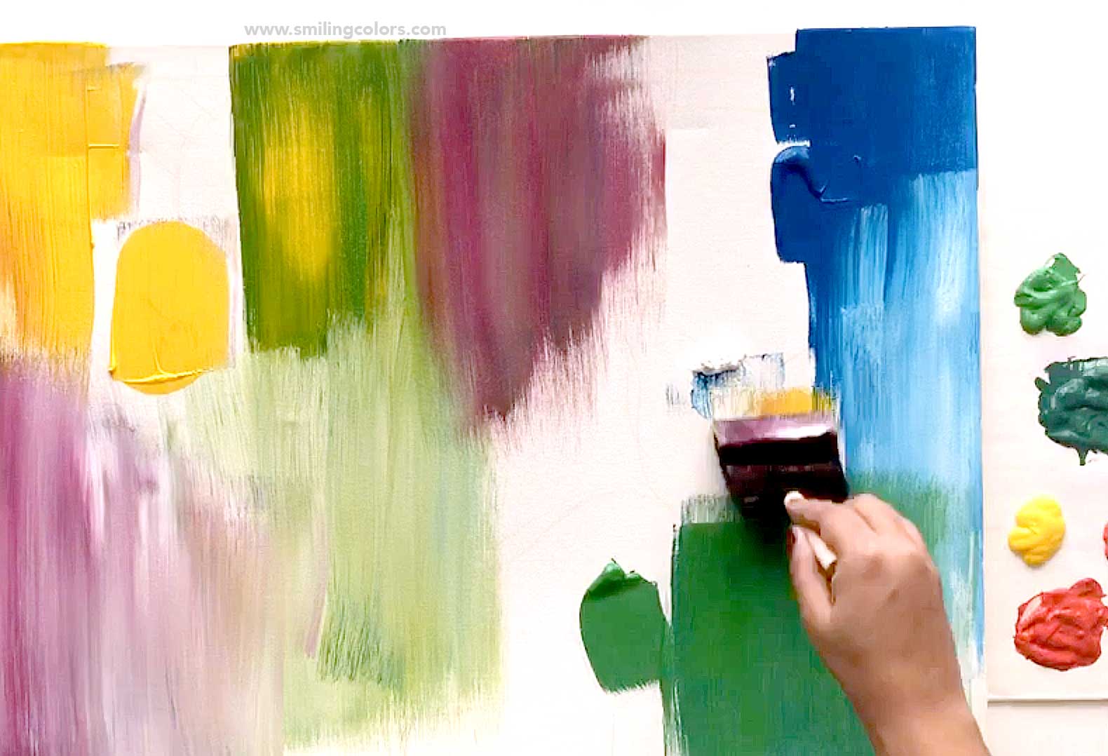 easy flower paintings tutorial