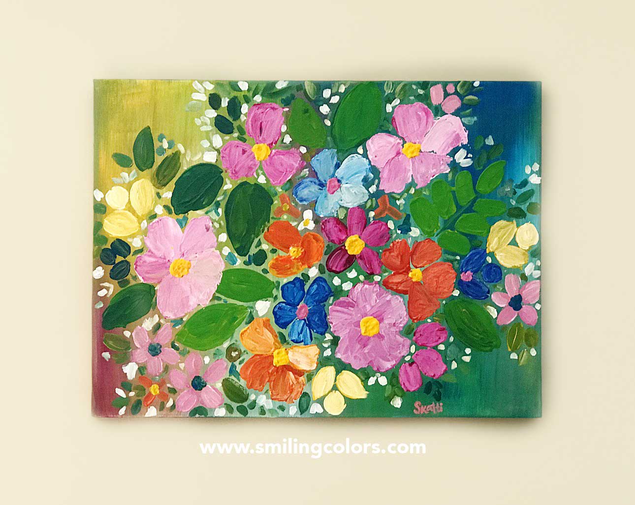easiest flowers to paint