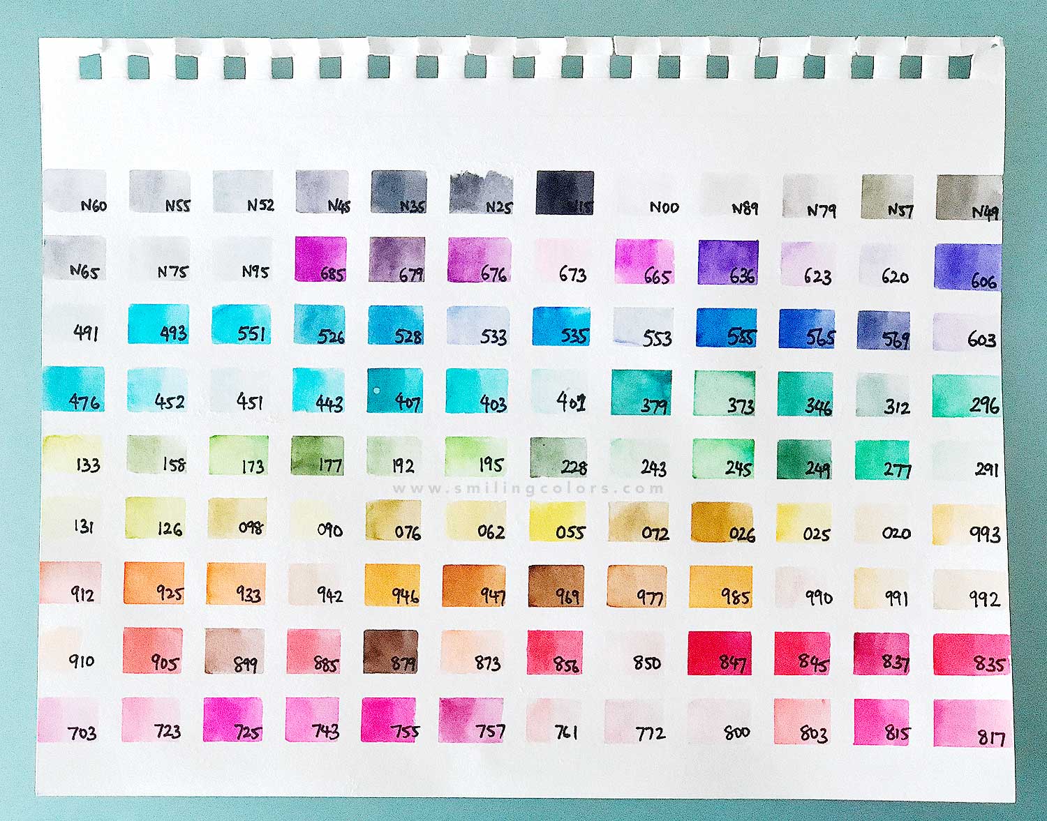 tombow dual brush pen color chart