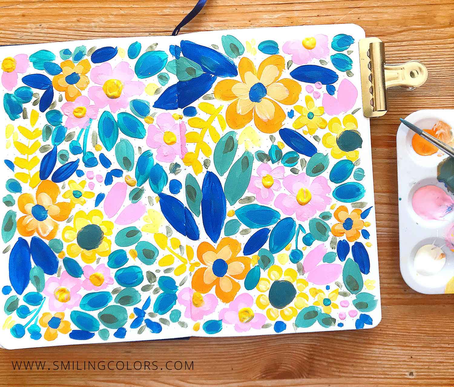 painting-flowers-with-acrylic-paint-step-by-step