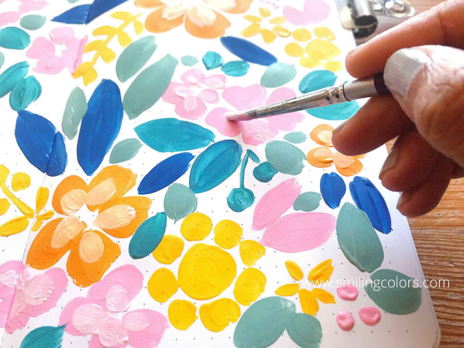smitha-katti-painting-flowers