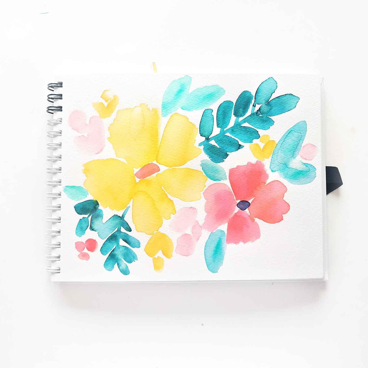 tombow waterbrush loose florals