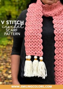 V-Stitch-crochet-scarf