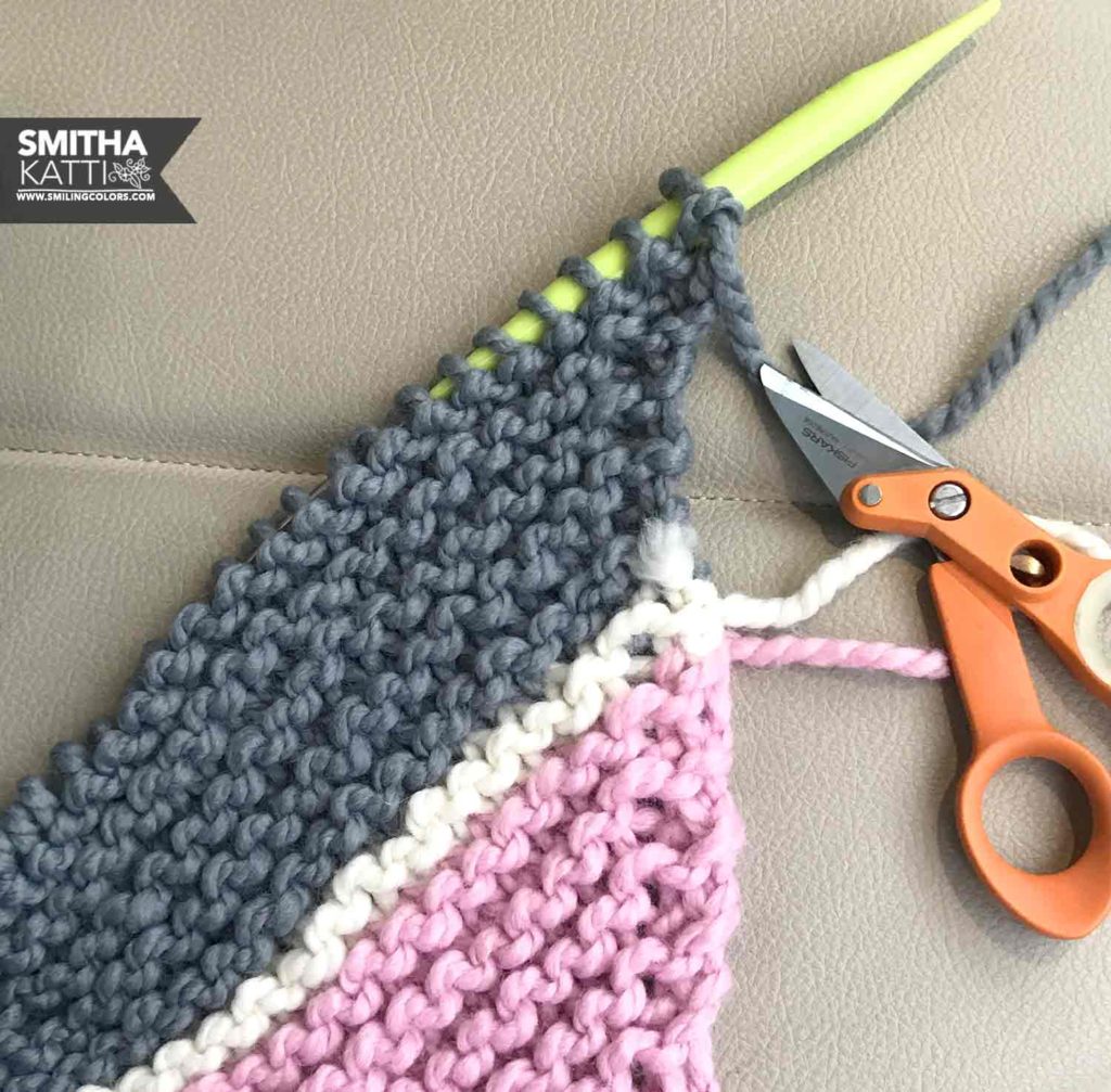 Diagonal garter stitch blanket online