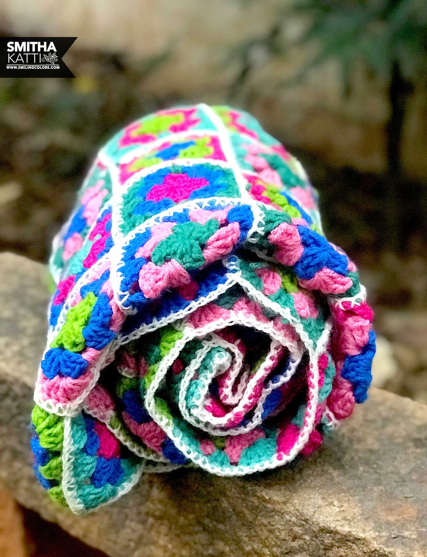 simple granny square blanket