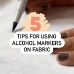 alcohol markers on fabric